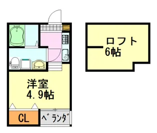 CREA(クレア)【2階】の間取り