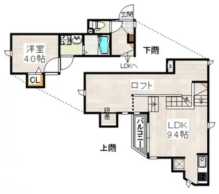 CB井尻オーブ【1階】の間取り