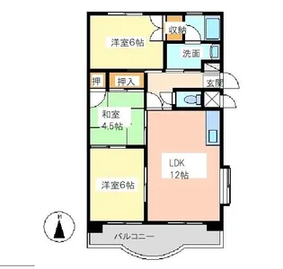 アーバンコート【3階】の間取り