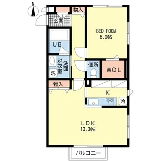 オーク ガーデン【1階】の間取り