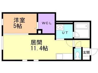 インペリアル【1階】の間取り