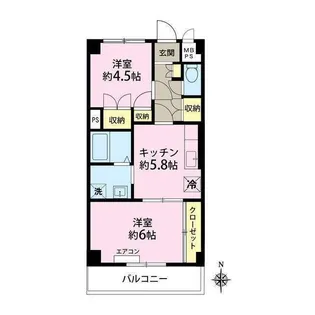 サンテラス藤【3階】の間取り