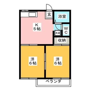 タウニー東進 A棟【2階】の間取り