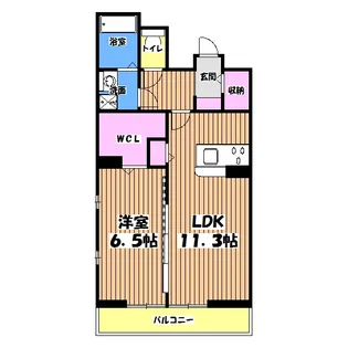 パラッツォ淵野辺II【2階】の間取り