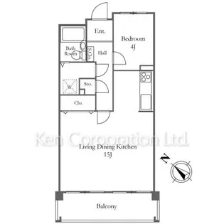 リバーシティ21イーストタワーズ【5階】の間取り