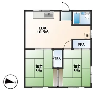 泰総ハイツ(タイソウハイツ)【2階】の間取り