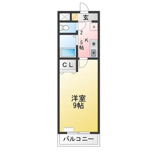 A・City東新町II【3階】の間取り