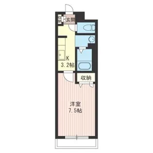 ノールヴィラージュ平塚【1階】の間取り