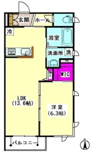 サンフォレスト【2階】の間取り
