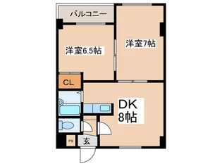 サンリバ-広和【3階】の間取り