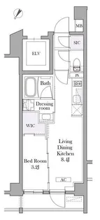 イプセ目黒中町【5階】の間取り