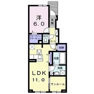 グランメール 手屋【1階】の間取り