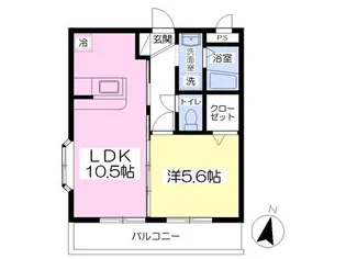 エミリアC【2階】の間取り