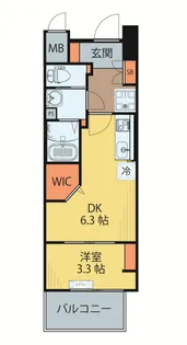シェルグランデ広瀬橋【10階】の間取り