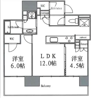 パークホームズ浅草橋【8階】の間取り