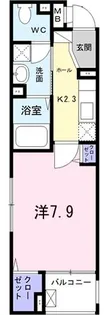 一刻館南【4階】の間取り