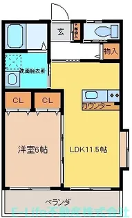 エスペランサ帯山【2階】の間取り