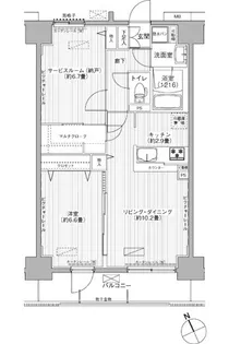 ウィステミラ西船橋【2階】の間取り