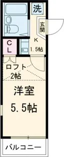 パレス等々力伍番館【2階】の間取り