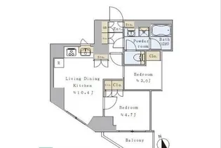 プライマル元浅草【8階】の間取り