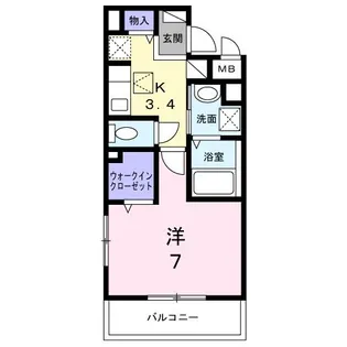リッシュ【1階】の間取り