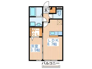 アットホ-ム佐澤II【2階】の間取り