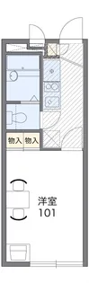 レオパレスメイフラワー【1階】の間取り