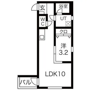 Neo港楽【1階】の間取り