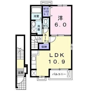 ハイミーアサマ【2階】の間取り