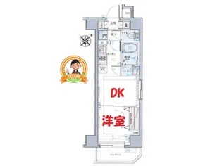 リヴシティ横濱蒔田ステーションアリーナ【4階】の間取り
