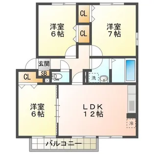 大和の里 C【2階】の間取り