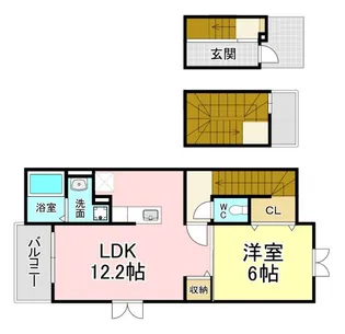 ジェルメ【3階】の間取り