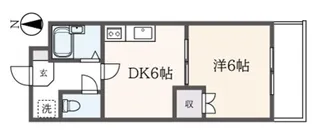 矢部ハイツI【3階】の間取り
