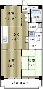 根の上マンション【4階】の間取り
