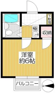 ケンズコーポ【2階】の間取り