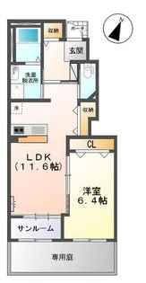 カーサ アマティ【1階】の間取り