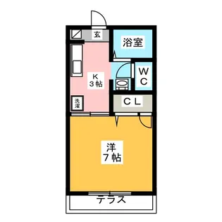 Mハイツ【1階】の間取り