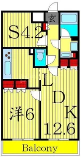 CITY PLACE AYASE【7階】の間取り