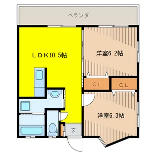 プランドールST【4階】の間取り