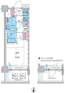 ジェノヴィア京成立石スカイガーデン【3階】の間取り