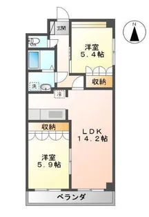 グレイスピア【2階】の間取り