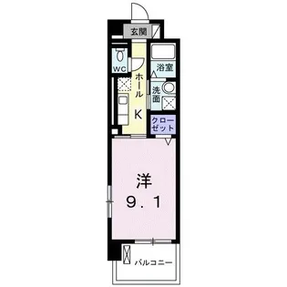 ラ・シュシュ【3階】の間取り