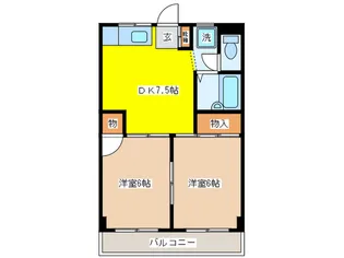 Vings Fuji【2階】の間取り