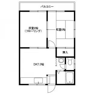 水子マンション【2階】の間取り