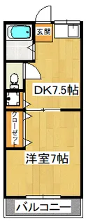 第1きよし荘【2階】の間取り