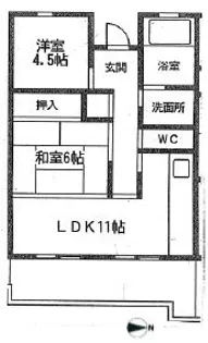 パークビューKJM【8階】の間取り