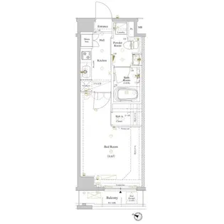 ルクレ高円寺アジールコート【2階】の間取り