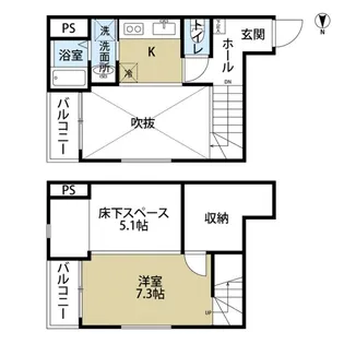 SPAZIO(スパツィオ)【1階】の間取り