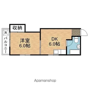 萬作ビル【2階】の間取り
