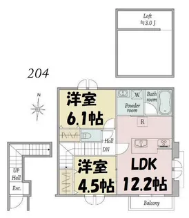 Windsor Court North【2階】の間取り